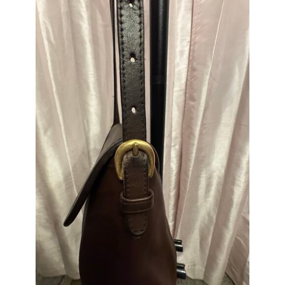 Vintage Coach 9929 Convertible Crossbody Shoulder Bag Brown Glove-Tanned Leather - Picture 9 of 15